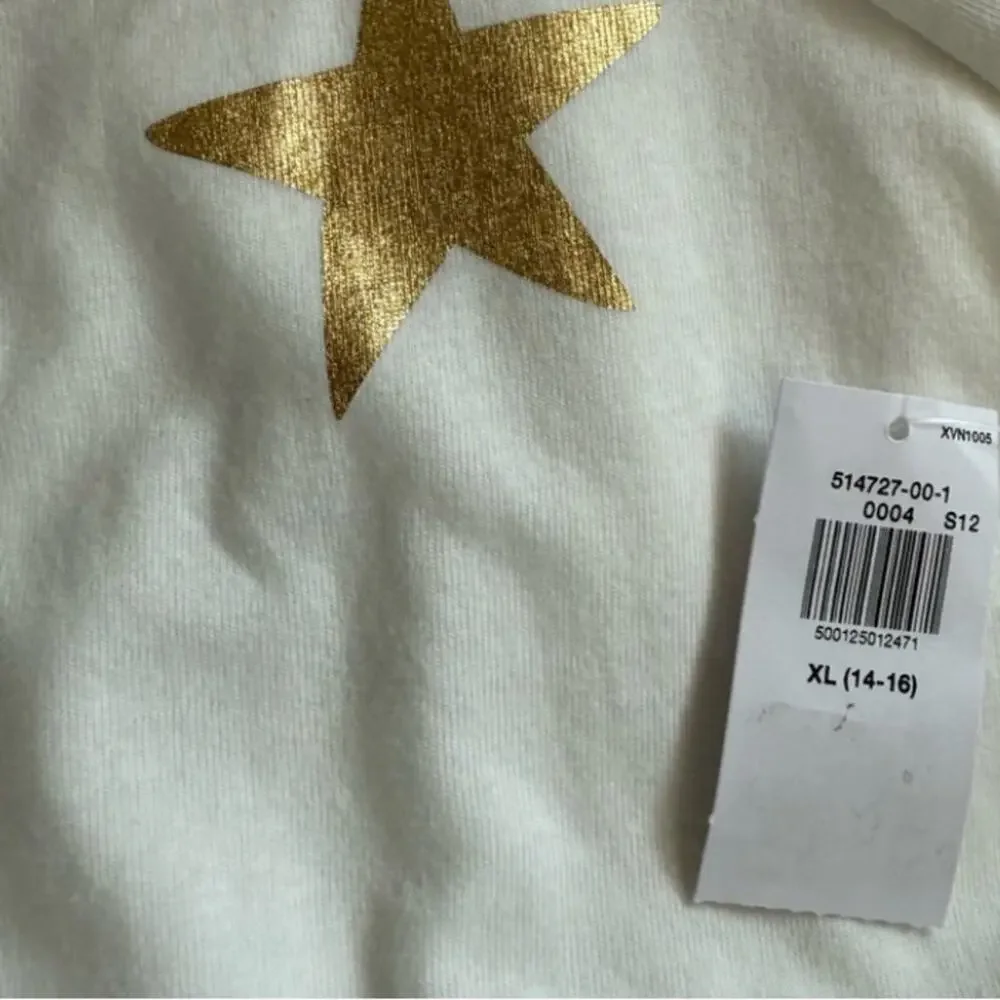 Old Navy Gold Stars Long-Sleeve Square Neck Fit and Flare Dress
